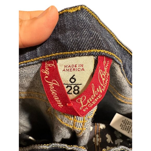 🍒 2/$20 🍒 Lucky Brand Womens Bootcut Blue Denim Jeans sz 6 - Picture 8 of 8